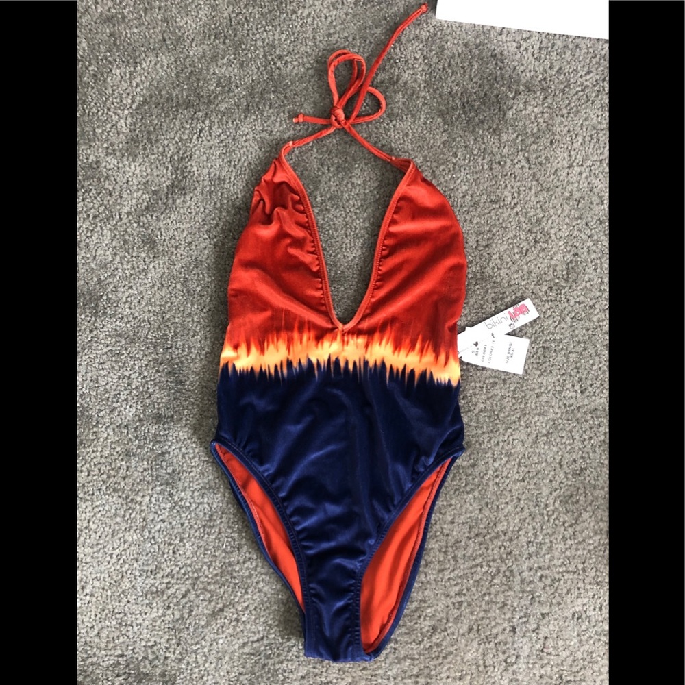 Bikini lab tie-dye one piece size medium new